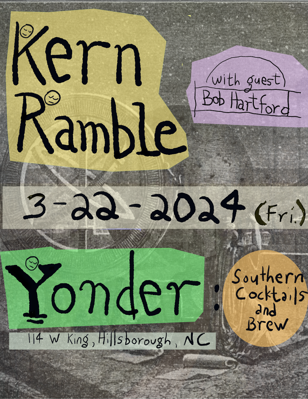 Kern Ramble flyer for 3-22 show
